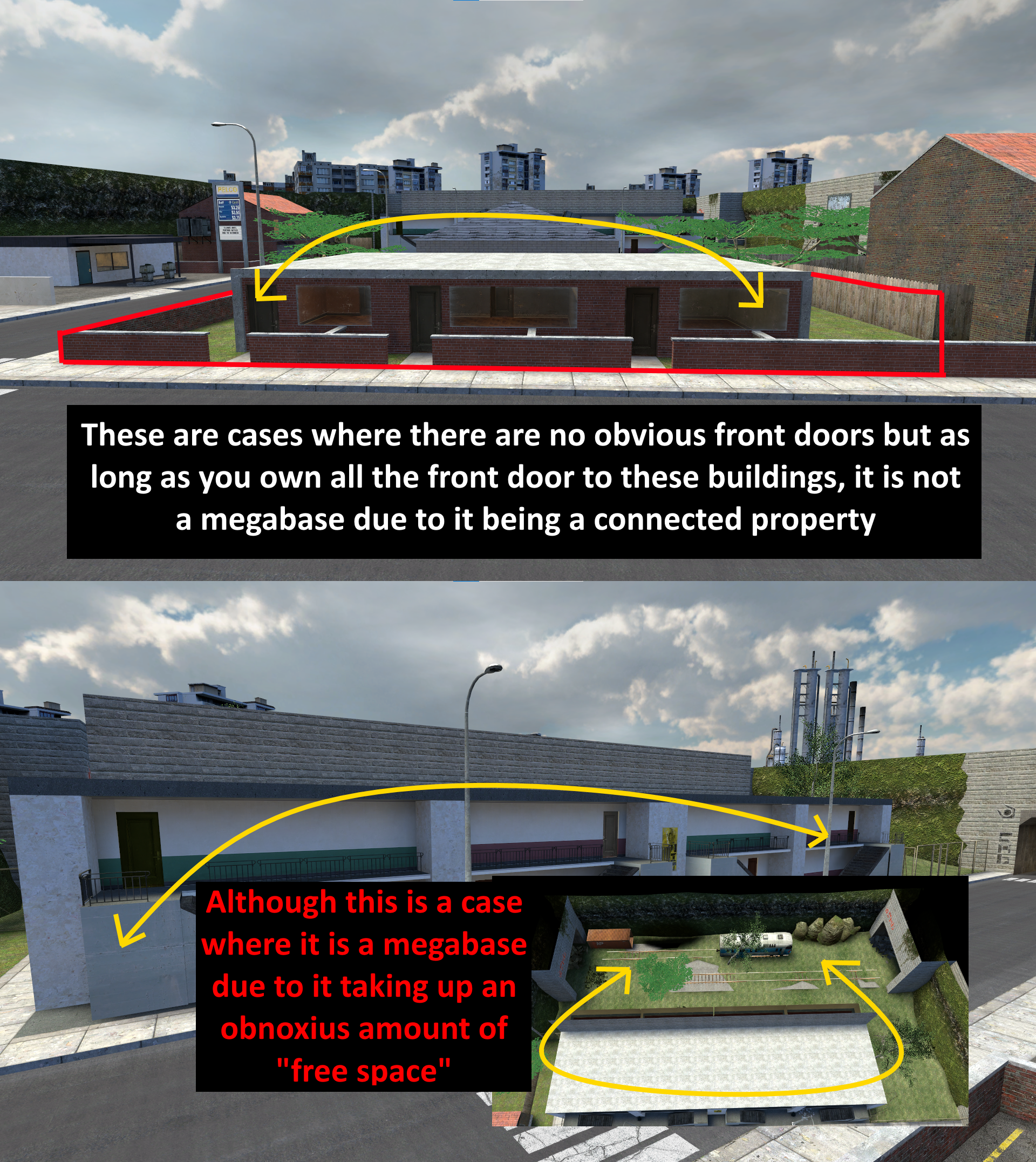 Examples of how connected properties work